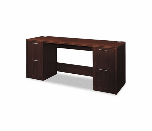 HON11841NN Attune Series Credenza With Kneespace, 72w x 24d x 29-1/2h, Mahogany By HON COMPANY