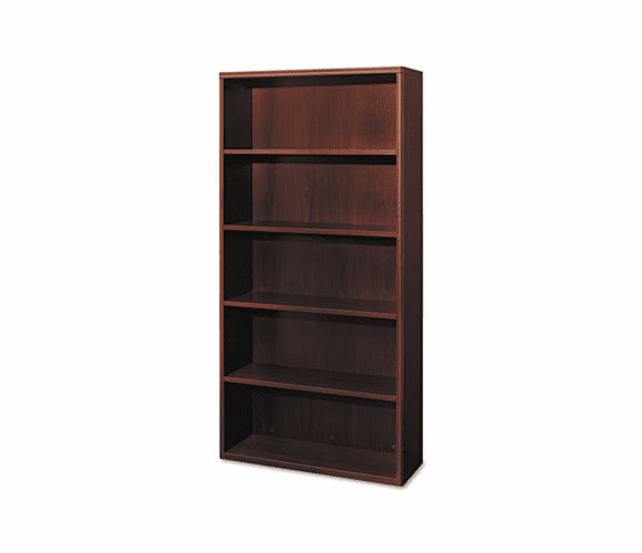 HON11855NN Attune Series Bookcase, 5 Shelves, 36w x 13-1/8d x 71h, Mahogany By HON COMPANY
