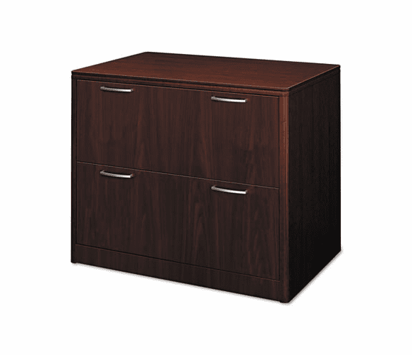 HON118699NN Attune Series Lateral File, Four-Drawer, 36w x 20d x 59-1/2h, Mahogany By HON COMPANY