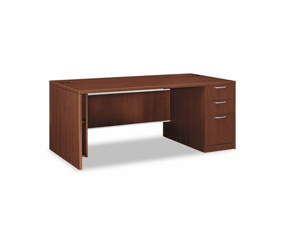 HON11887RFF Attune Right Pedestal Desk, Laminate Mod Panel, 72w x 36d x 29-1/2h, Shaker CY By HON COMPANY
