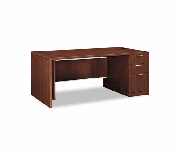 HON11887RGFF Attune Right Pedestal Desk, Frosted Mod Panel, 72w x 36d x 29-1/2h, Shaker CY By HON COMPANY