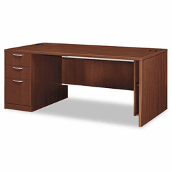 HON11888LFF Attune Left Pedestal Desk, Laminate Mod Panel, 72w x 36d x 29-1/2h, Shaker CY By HON COMPANY