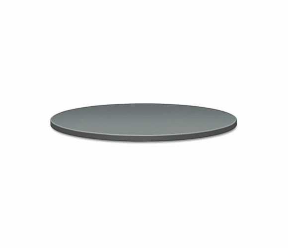 HON1322A9S Self-Edge Round Hospitality Table Top, 42" Dia., Steel Mesh Pattern, Charcoal By HON COMPANY