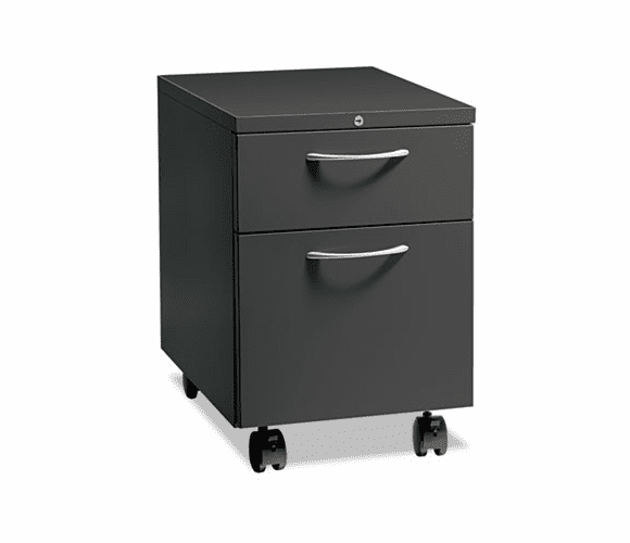 HON15923ALS Flagship Mobile Box/File Pedestal, Arch Pull, 22-7/8" Deep, Charcoal By HON COMPANY