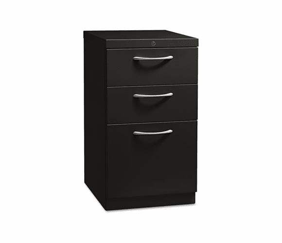 HON18720AP Flagship Mobile Box/Box/File Pedestal, Arch Pull, 19-7/8d, Black By HON COMPANY