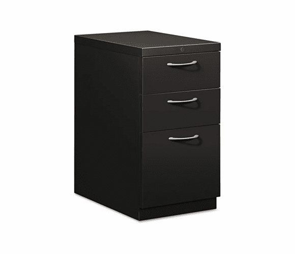HON18723AP Flagship Mobile Box/Box/File Pedestal, Arch Pull, 22-7/8d, Black By HON COMPANY