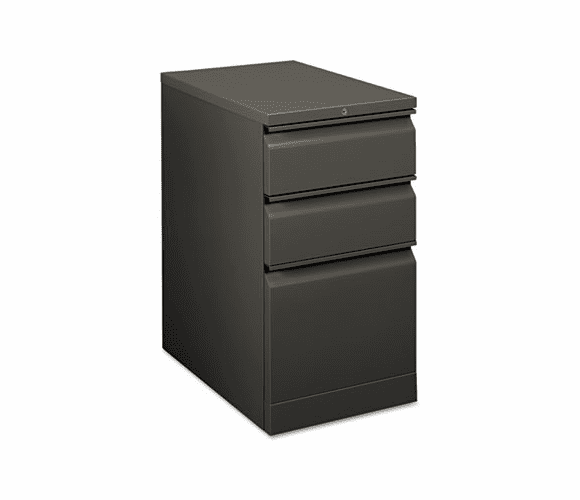 HON18723RS Flagship Mobile Box/Box/File Pedestal, Full Radius Pull, 22-7/8d, Charcoal By HON COMPANY