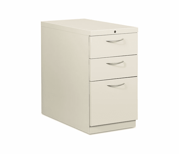 HON18730AQ Flagship Mobile Box/Box/File Pedestal, Arch Pull, 28-7/8d, Light Gray By HON COMPANY