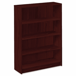 HON1874N 1870 Series Bookcase, 4 Shelves, 36w x 11-1/2d x 48-3/4h, Mahogany By HON COMPANY