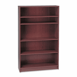 HON1875N 1870 Series Bookcase, 5 Shelves, 36w x 11-1/2d x 60-1/8h, Mahogany By HON COMPANY