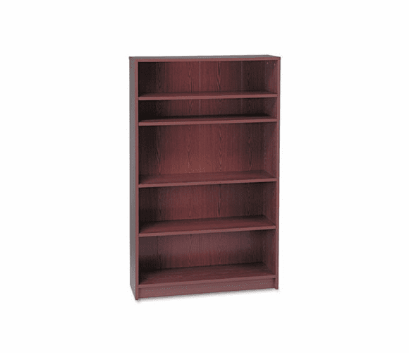 HON1875N 1870 Series Bookcase, 5 Shelves, 36w x 11-1/2d x 60-1/8h, Mahogany By HON COMPANY