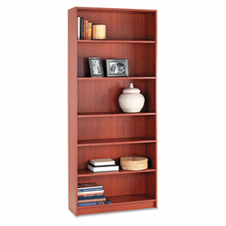 HON1877J 1870 Series Bookcase, 6 Shelves, 36w x 11-1/2d x 84h, Henna Cherry By HON COMPANY