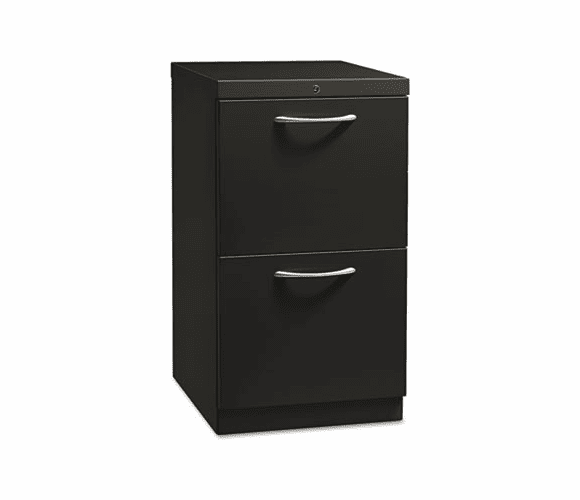 HON18820AP Flagship Mobile File/File Pedestal, Arch Pull, 19-7/8d, Black By HON COMPANY