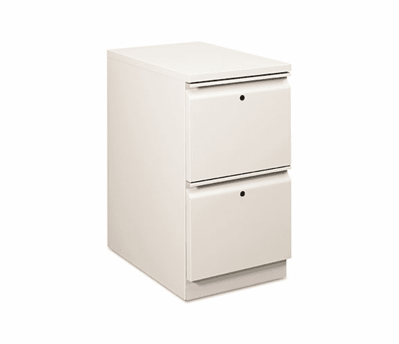 HON18823RQ Flagship Mobile File/File Pedestal, Full Radius Pull, 22-7/8d, Light Gray By HON COMPANY