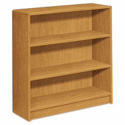 HON1892C 1890 Series Bookcase, 3 Shelves, 36w x 11-1/2d x 36-1/8h, Harvest By HON COMPANY