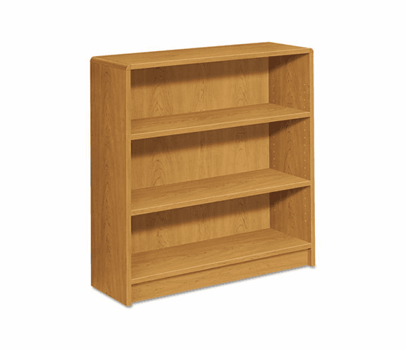 HON1892C 1890 Series Bookcase, 3 Shelves, 36w x 11-1/2d x 36-1/8h, Harvest By HON COMPANY