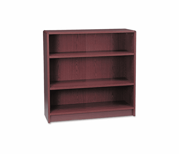 HON1892N 1890 Series Bookcase, 3 Shelves, 36w x 11-1/2d x 36-1/8h, Mahogany By HON COMPANY
