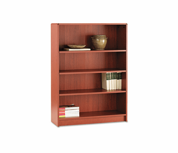 HON1894J 1890 Series Bookcase, 4 Shelves, 36w x 11-1/2d x 48-3/4h, Henna Cherry By HON COMPANY