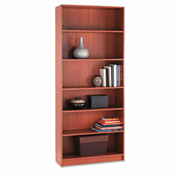HON1897J 1890 Series Bookcase, 6 Shelves, 36w x 11-1/2d x 84h, Henna Cherry By HON COMPANY