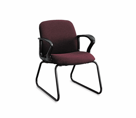 HON2073BW69T Gamut Series Sled Base Guest Chair, Claret Burgundy By HON COMPANY