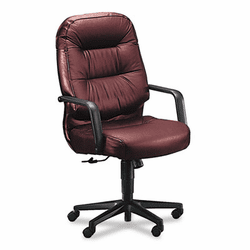 HON2091SR69T Leather 2090 Pillow-Soft Series Executive High-Back Swivel/Tilt Chair, Burgundy By HON COMPANY