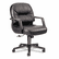 HON2092SR11T Leather 2090 Pillow-Soft Series Managerial Mid-Back Swivel/Tilt Chair, Black By HON COMPANY