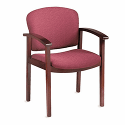 HON2111NBE62 2111 Invitation Series Wood Guest Chair, Mahogany/Wild Rose Fabric By HON COMPANY