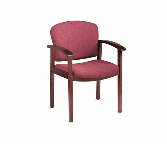 HON2111NBE62 2111 Invitation Series Wood Guest Chair, Mahogany/Wild Rose Fabric By HON COMPANY