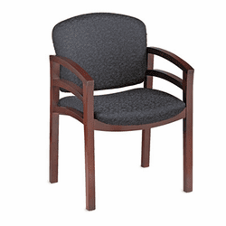HON2112NBE11 2112 Invitation Series Wood Guest Chair, Mahogany/Raven Fabric By HON COMPANY