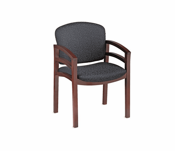 HON2112NBE11 2112 Invitation Series Wood Guest Chair, Mahogany/Raven Fabric By HON COMPANY