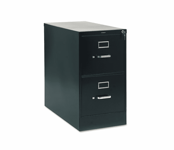 HON212PP 210 Series Two-Drawer, Full-Suspension File, Letter, 28-1/2d, Black By HON COMPANY