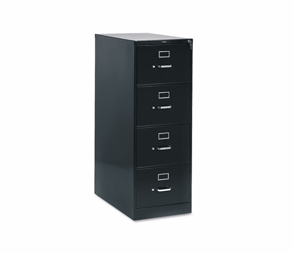 HON214CPP 210 Series Four-Drawer, Full-Suspension File, Legal, 28-1/2d, Black By HON COMPANY