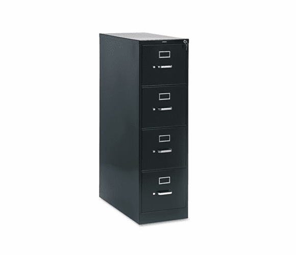 HON214PP 210 Series Four-Drawer, Full-Suspension File, Letter, 28-1/2d, Black By HON COMPANY
