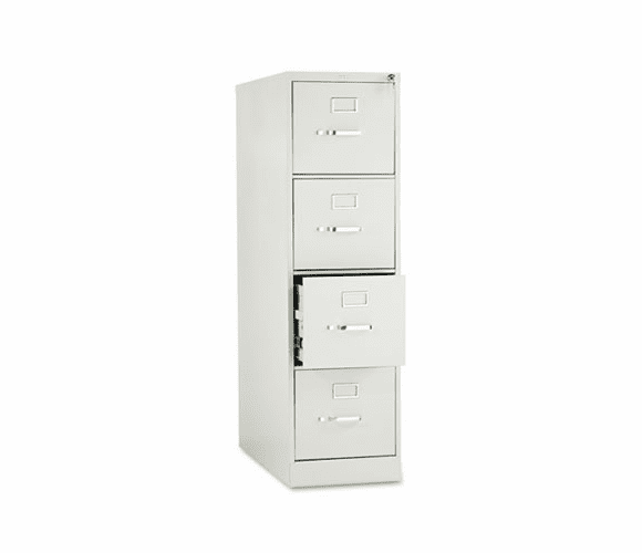HON214PQ 210 Series Four-Drawer, Full-Suspension File, Letter, 28-1/2d, Light Gray By HON COMPANY