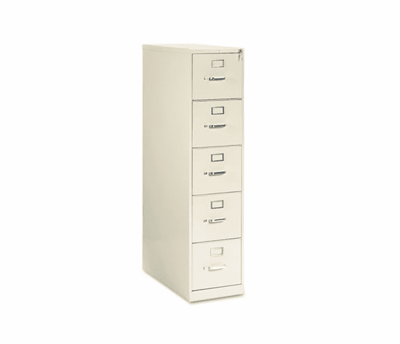 HON215PL 210 Series Five-Drawer, Full-Suspension File, Letter, 28-1/2d, Putty By HON COMPANY