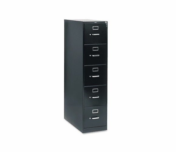 HON215PP 210 Series Five-Drawer, Full-Suspension File, Letter, 28-1/2d, Black By HON COMPANY