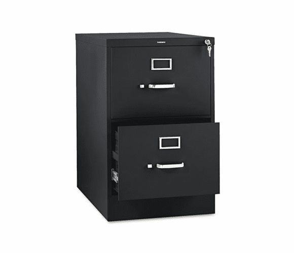 HON312CPP 310 Series Two-Drawer, Full-Suspension File, Legal, 26-1/2d, Black By HON COMPANY