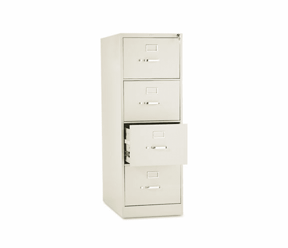 HON314CPL 310 Series Four-Drawer, Full-Suspension File, Legal, 26-1/2d, Putty By HON COMPANY