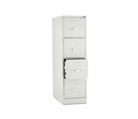 HON314PQ 310 Series Four-Drawer, Full-Suspension File, Letter, 26-1/2d, Light Gray By HON COMPANY