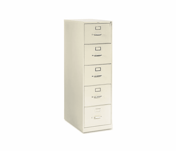 HON315CPL 310 Series Five-Drawer, Full-Suspension File, Legal, 26-1/2d, Putty By HON COMPANY
