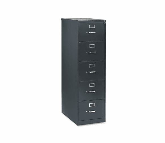 HON315CPS 310 Series Five-Drawer, Full-Suspension File, Legal, 26-1/2d, Charcoal By HON COMPANY