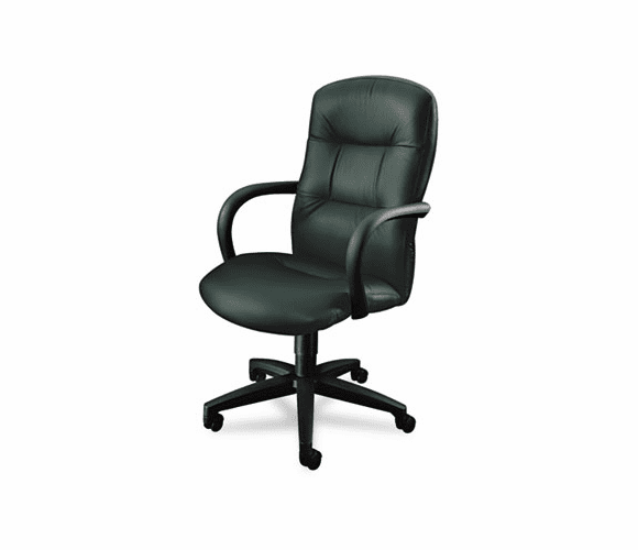 HON3301SS98T Allure Executive High-Back Swivel/Tilt Chair, Green Leather By HON COMPANY