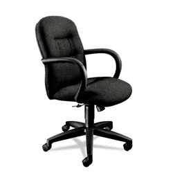 HON3302BE11T Allure Managerial Mid-Back Swivel/Tilt Chair, Raven Fabric By HON COMPANY