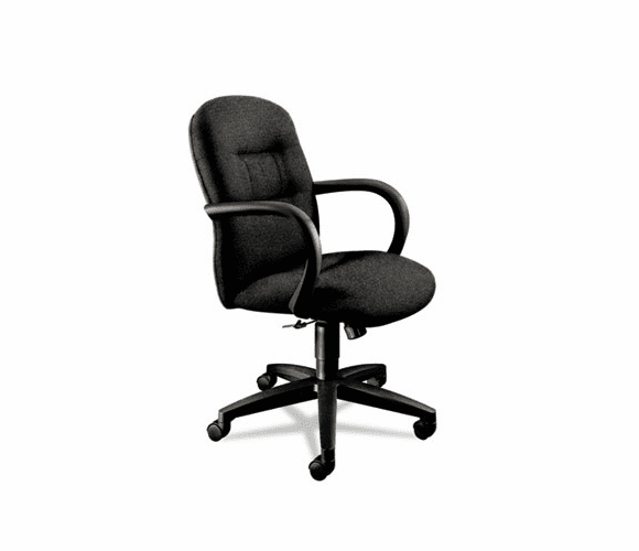 HON3302BE11T Allure Managerial Mid-Back Swivel/Tilt Chair, Raven Fabric By HON COMPANY