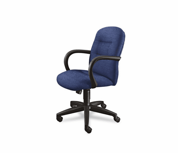 HON3302BE83T Allure Managerial Mid-Back Swivel/Tilt Chair, Lapis Fabric By HON COMPANY