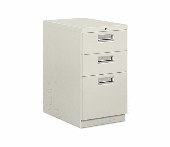 HON33723CQ Brigade Mobile Box/Box/File Pedestal, Recessed Pulls, 22-7/8" Deep, Light Gray By HON COMPANY