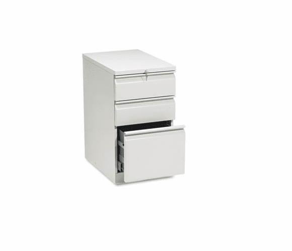 HON33723RQ Efficiencies Mobile Pedestal File w/One File/Two Box Drwrs, 22-7/8d, Lt GY By HON COMPANY