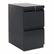 HON33823RP Efficiencies Mobile Pedestal File w/Two File Drawers, 22-7/8d, Black By HON COMPANY