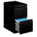 HON33823RP Efficiencies Mobile Pedestal File w/Two File Drawers, 22-7/8d, Black By HON COMPANY