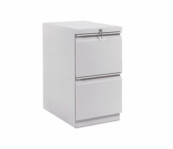HON33823RS Efficiencies Mobile Pedestal File w/Two File Drawers, 22-7/8d, Charcoal By HON COMPANY
